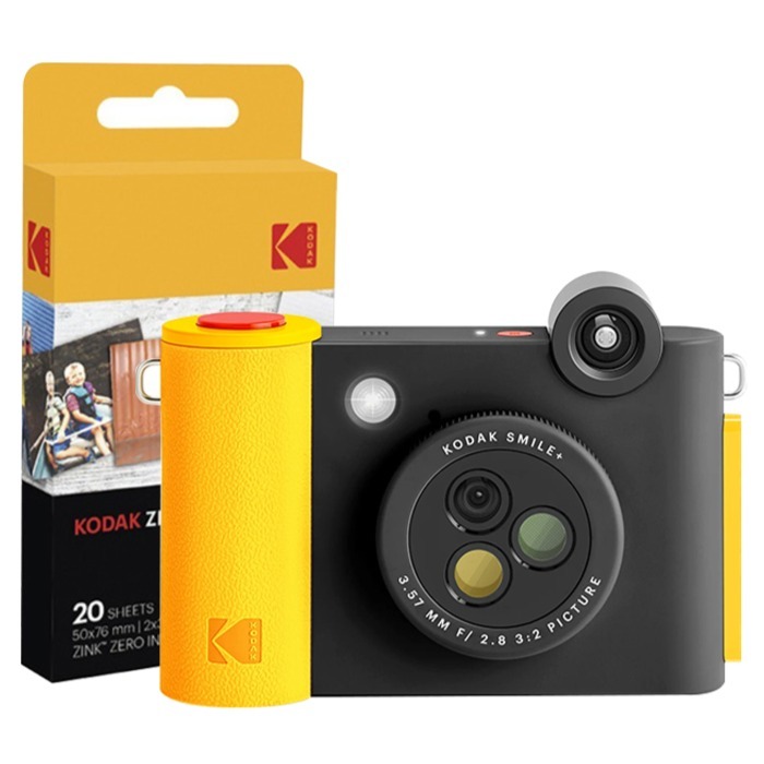코닥 Smile+ 스마일 플러스 디지털 포토 즉석카메라 앤 프린터 블랙 + 인화지 20p 세트, 1세트, 단일상품 217,420원