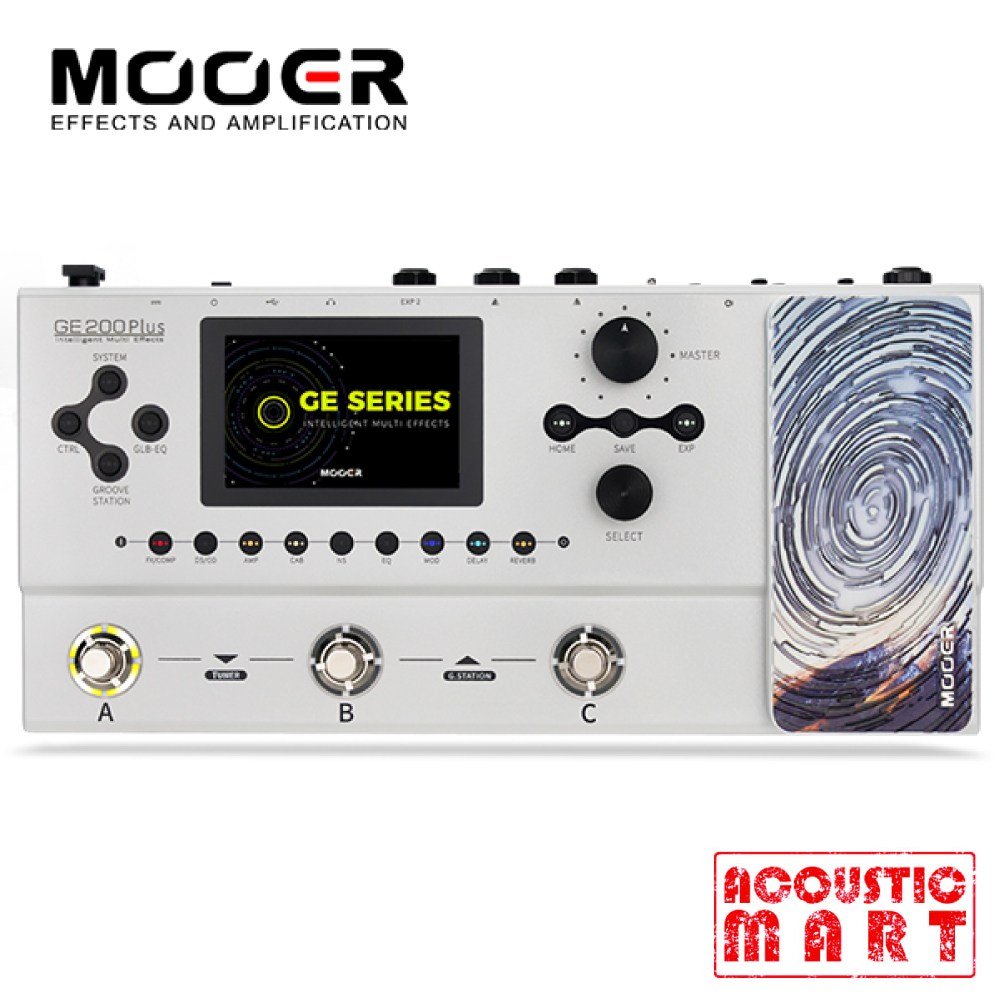 MOOER 무어 Mooer GE200 PLUS 앰프 모델링 기타 멀티 이펙터, 1개 369,000원
