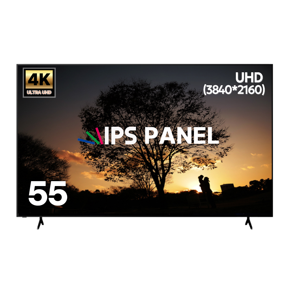 에어리브 55인치 TV 4K LED UHD 대기업 IPS 정품패널 UHD HDR10 에너지 효율 1등급, AE550UHD, 고객직접설치, 스탠드형, 138cm(55인치) 299,000원