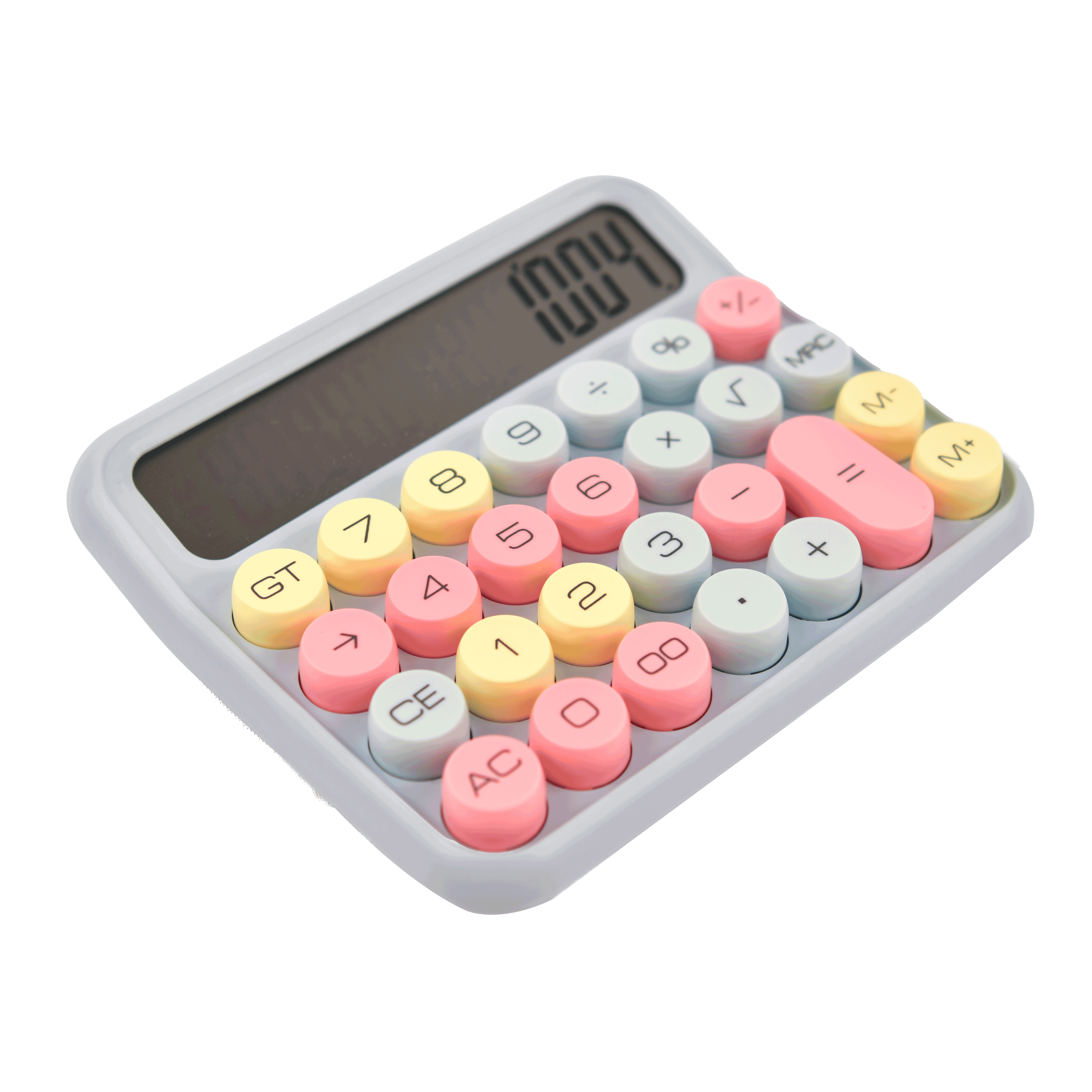 프라홈 레트로 대형 기계식 빅버튼 전자 계산기 청축 키캡 15,300원
