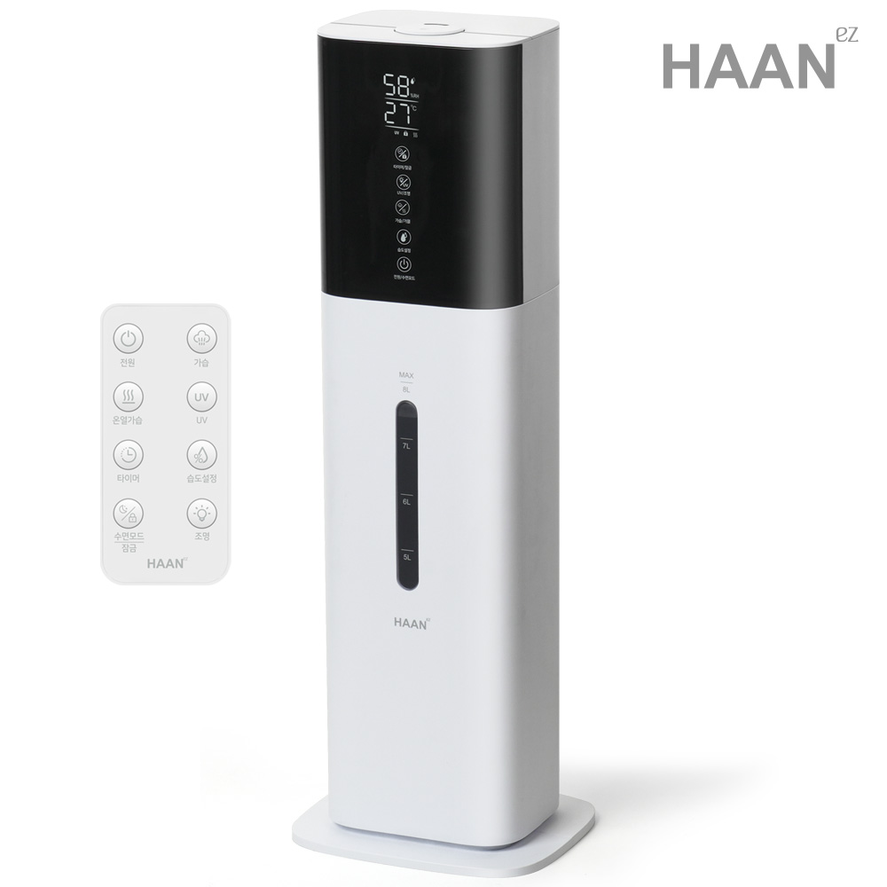 [최신] 한경희 3세대 복합식 가습기 HD600A 8L 대용량 7컬러 무드등 UV살균, 화이트, HAAN-HD600A 154,000원
