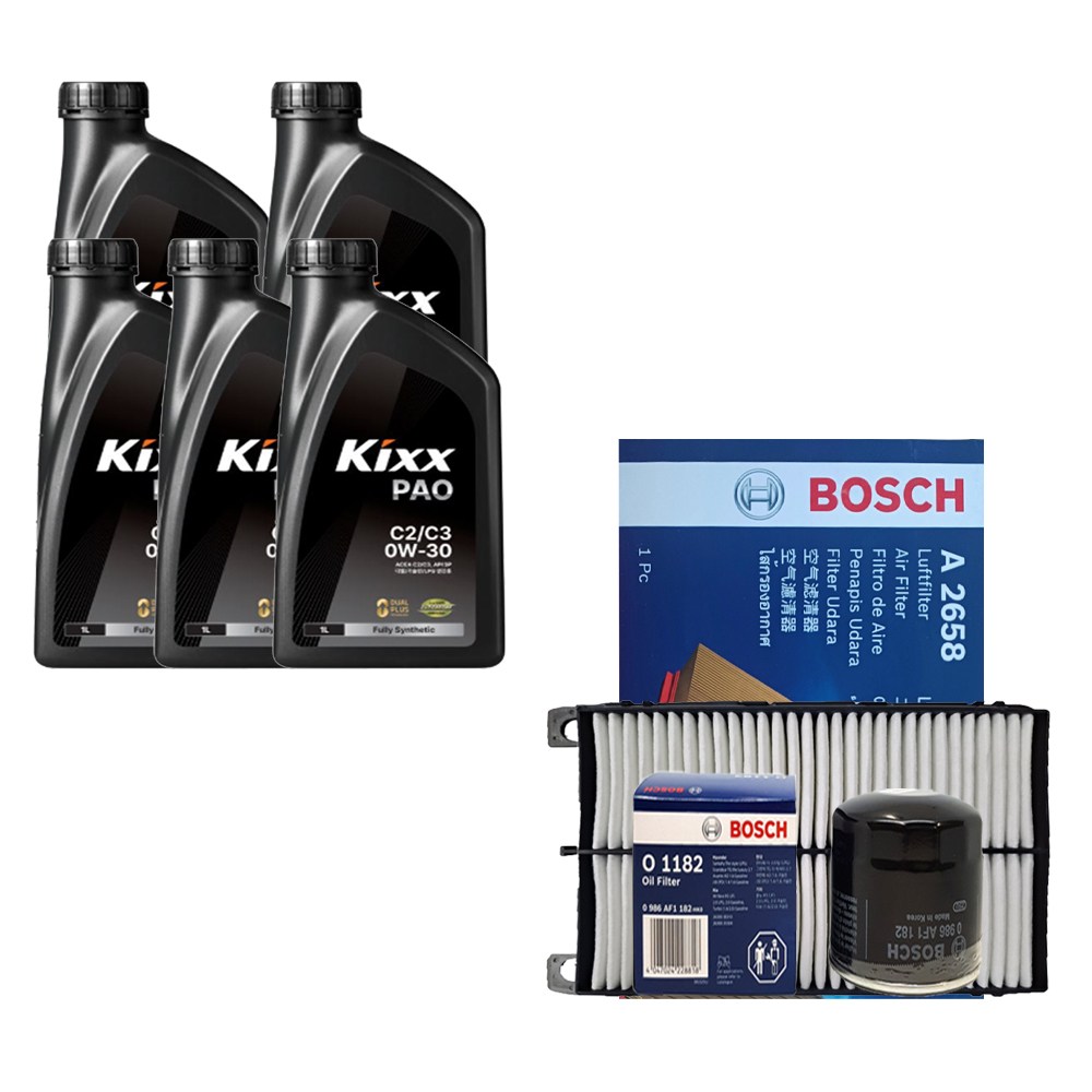 올뉴K7 YG 2.4 하이브리드 킥스 PAO 0W30 5L 엔진오일 필터 세트 1182-2658 57,300원