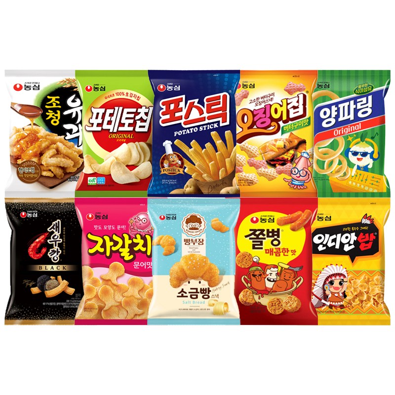 [다담] 농심 봉지 과자 10종 세트-3 16,000원