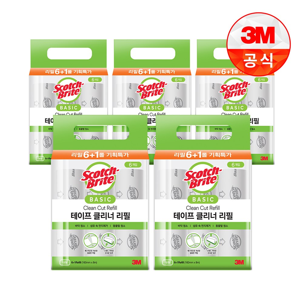 스카치브라이트 실속형 멀티팩 테이프 클리너 리필 7p 69,090원