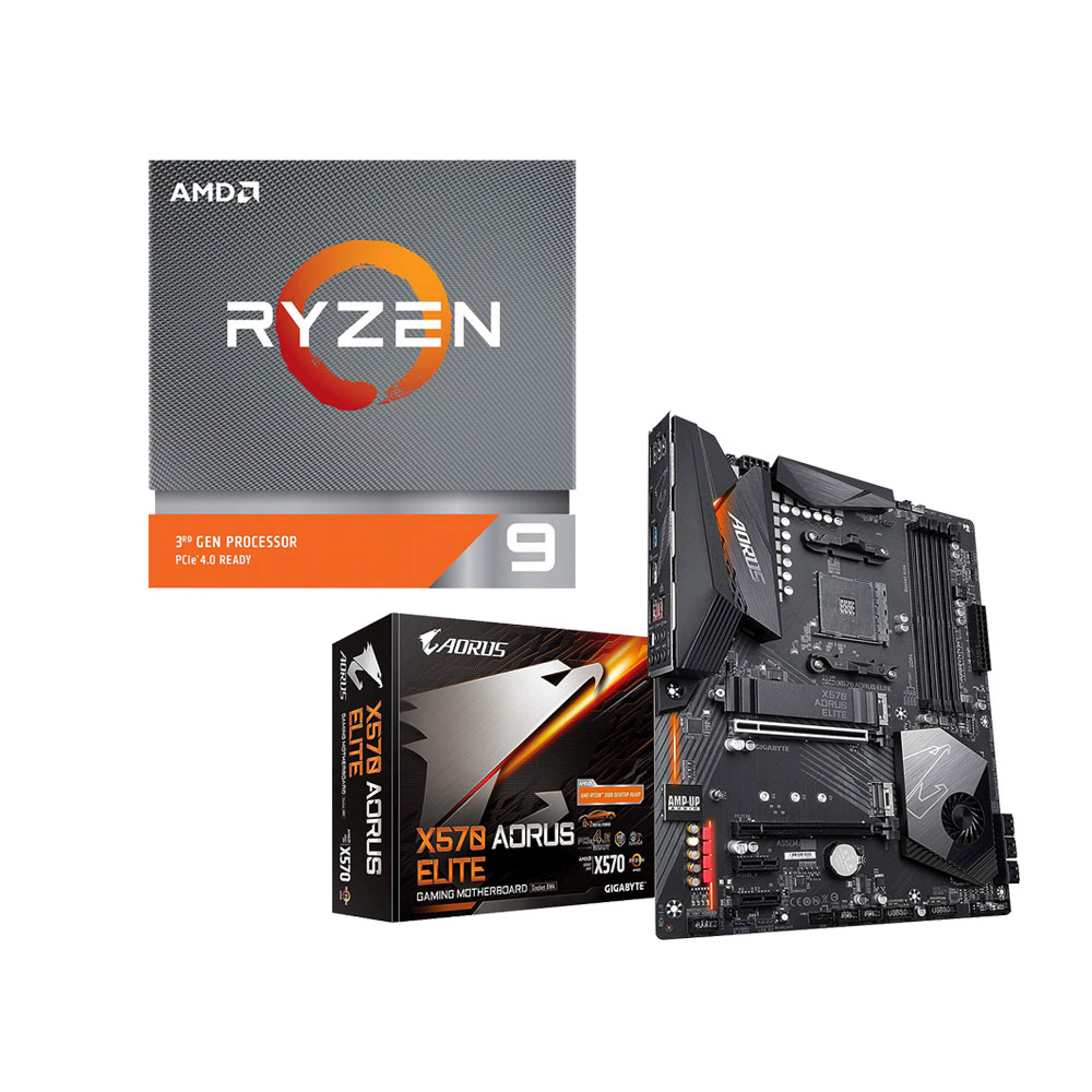 GIGABYTE AORUS ELITE X570 메인보드 + AMD Ryzen 9 3900X CPU 번들 379,000원