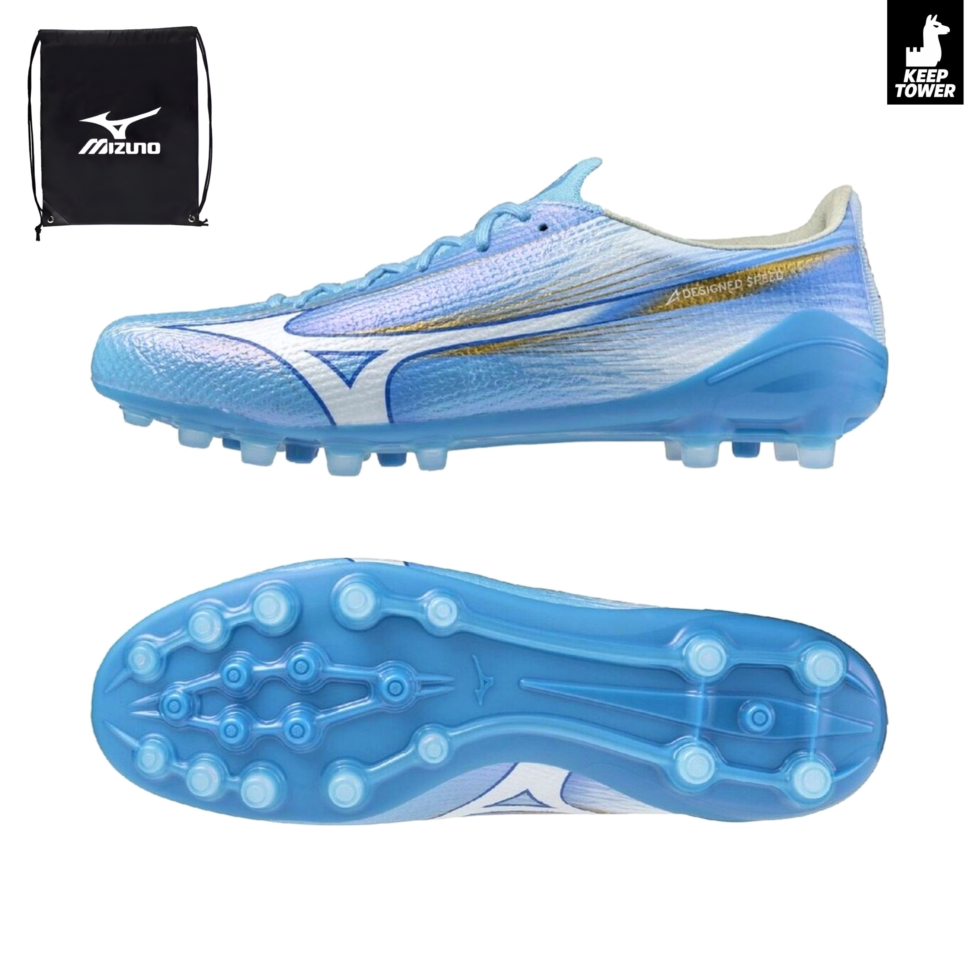 미즈노 알파3 엘리트 AG 인조잔디 축구화 ENERZY XP Unity Sky 249,000원