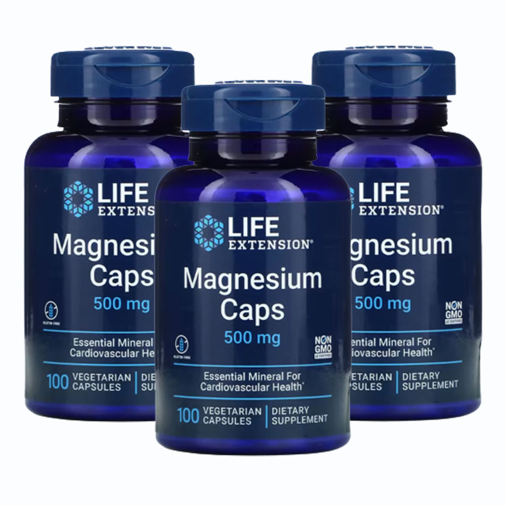 라이프익스텐션 마그네슘 캡스 500mg 100캡슐 3팩, 100정, 3개 18,900원