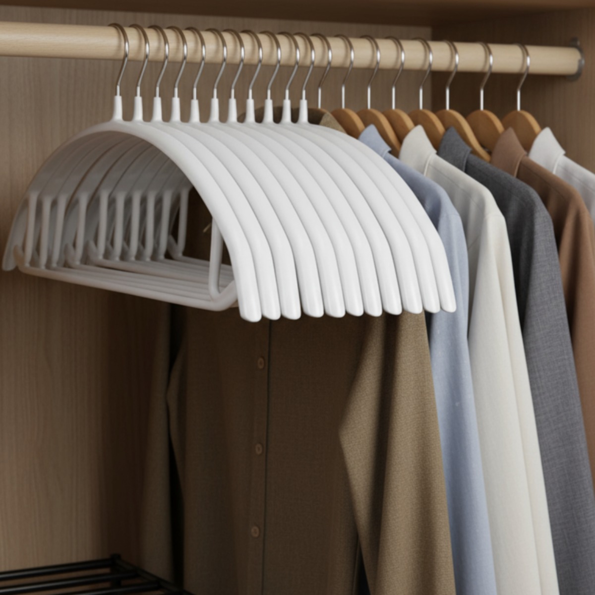 가지런 어깨뿔방지 논슬립 옷걸이 목늘어남 방지, 30개, 화이트 28,000원
