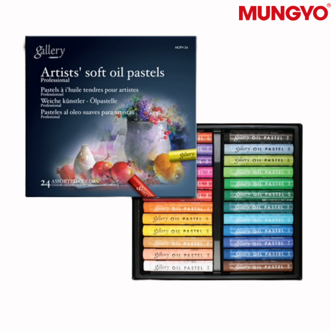 문교 갤러리 소프트 오일파스텔 24색 세트 MOPV-24 전문가용, 단품 12,200원