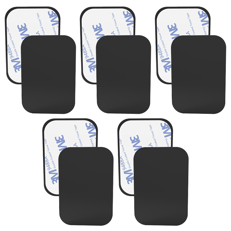 나오미 휴대폰 마그네틱 자석 거치대용 철판 플레이트, 1세트, 사각 X 10개 (보호필름 10p) 10,300원