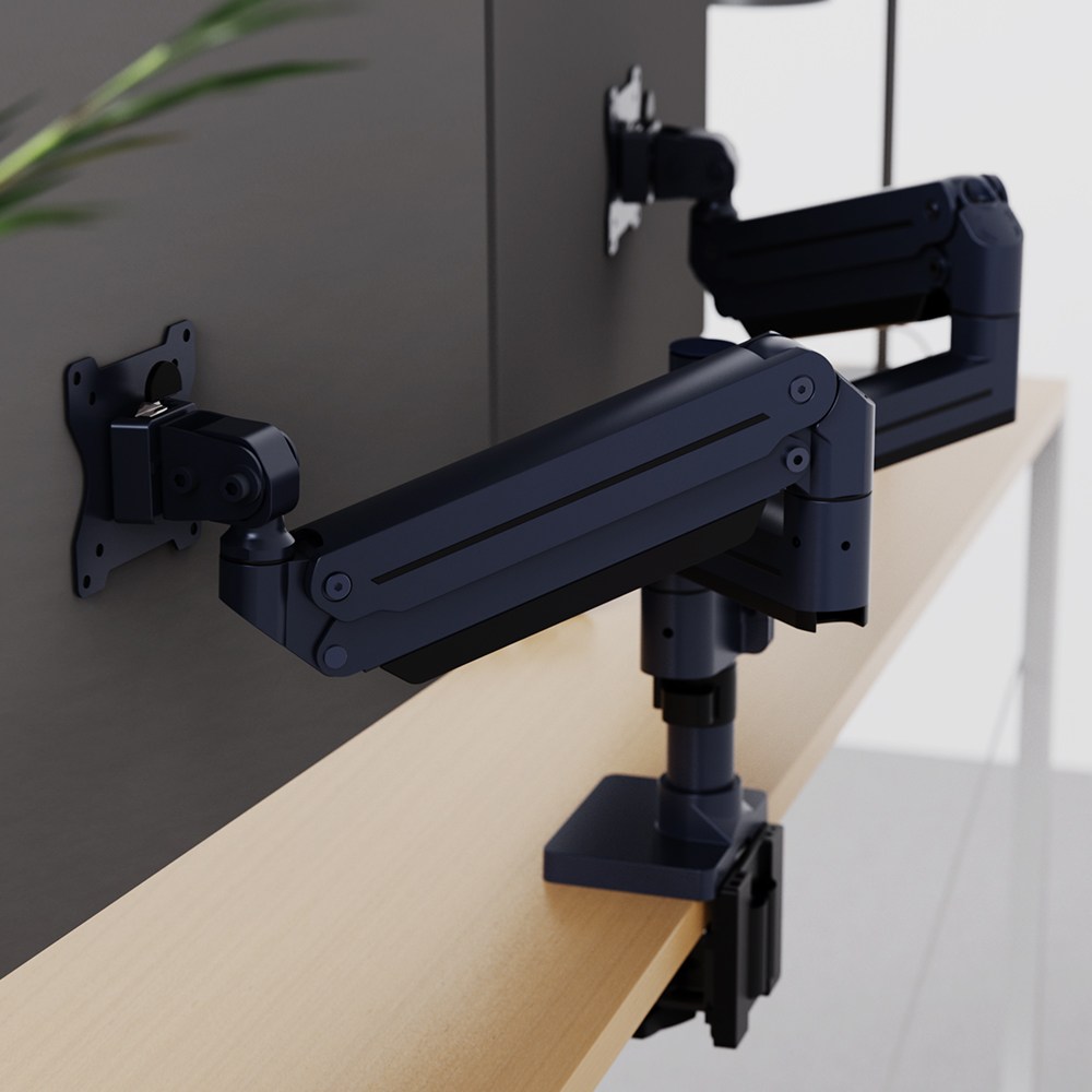 마운트뷰 MV-PM002 프리미엄 고중량 듀얼 대형 모니터암 네이비 168,000원