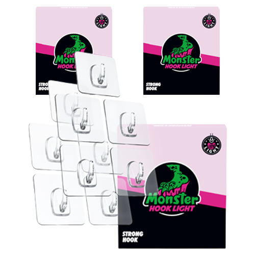 몬스터겔 강력 무타공 접착식 벽걸이 후크 라이트 부착고리 스텐304, 투명, 30개 35,400원