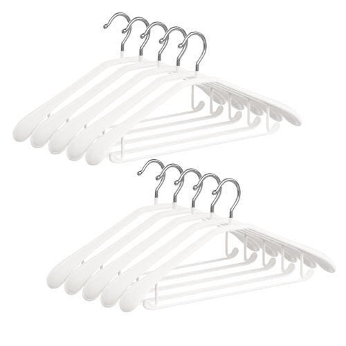 메종드리빙 내구성좋은 논슬립 실리콘 코팅 정장 자켓 심플 고급형 어깨 뿔 방지 옷걸이, 10개, 스노우화이트 16,900원