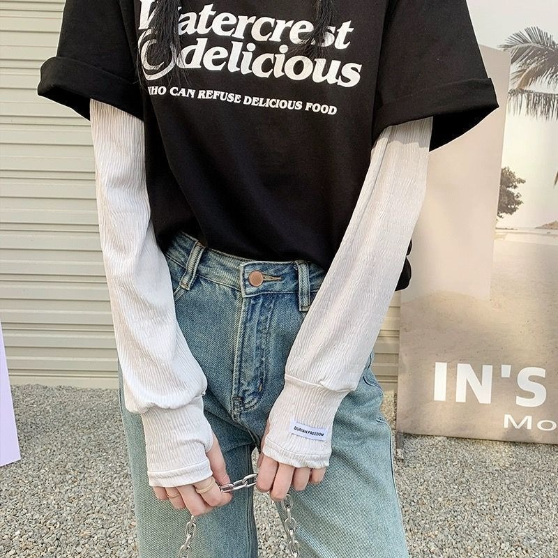 꼬꼬마스픽 헐렁한팔토시 냉감 주름 플리츠 쿨토시 자외선차단 6,900원