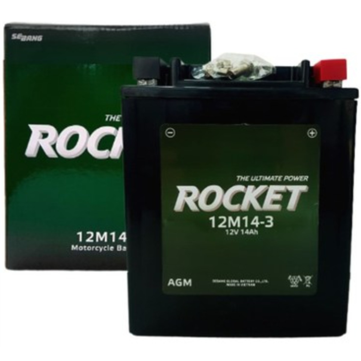 로케트 12M14-3A 신제품 12V14Ah 발칸750 충전완제품 AGM배터리 오늘출발 47,000원