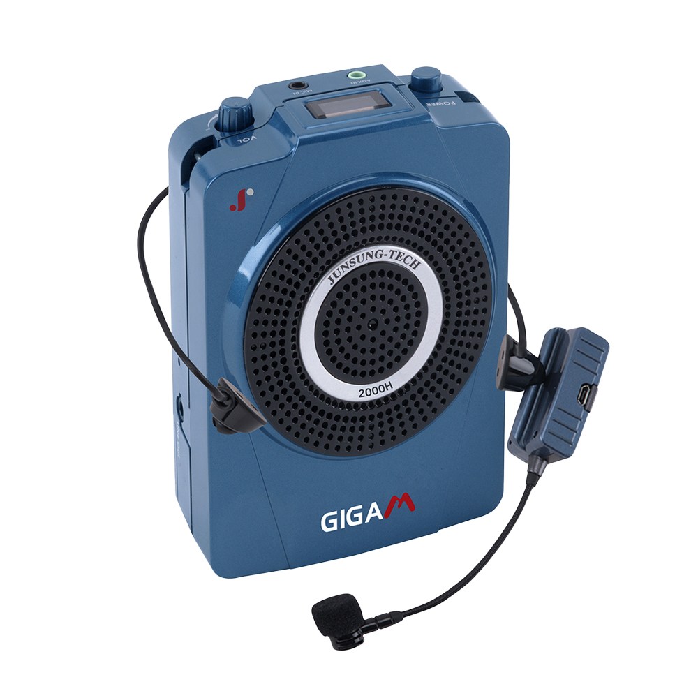 준성테크 기가엠 2000H 강의용 무선마이크 앰프 기가폰 무선 헤드셋마이크 학급운영 수업용 297,000원