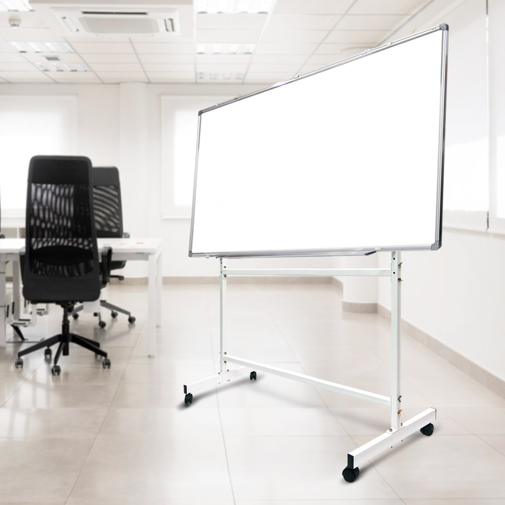 특대형 화이트보드 스탠드 세트 2400x1200 초대형 칠판 학원 회의실 강의실 이동식 바퀴형 보드판 336,300원