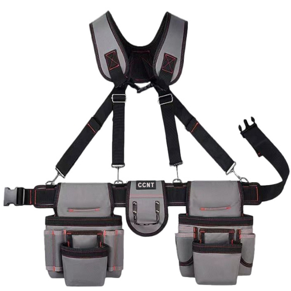 씨씨앤티 공구집 벨트 세트 CCNT-B004 방수 파우치 멜빵 공구함 공구가방 망치걸이 못주머니, 1개 29,030원