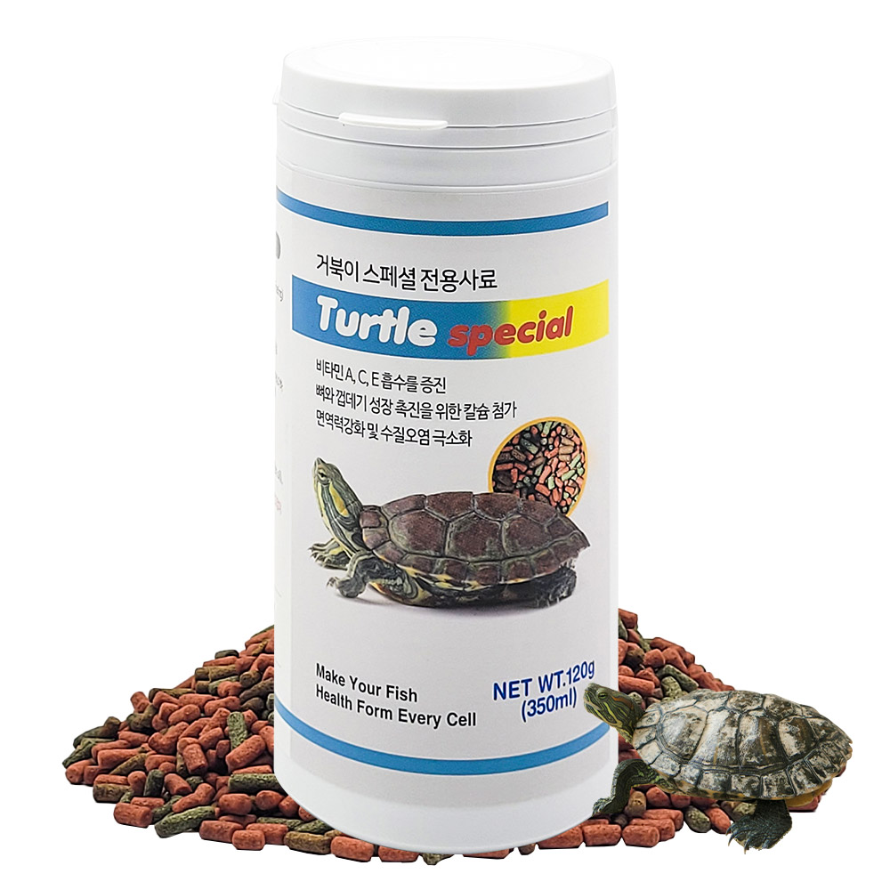 거북이전용 사료 350ml 렙타일 스페셜터틀 YB 4,200원