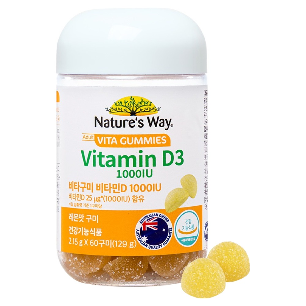 네이처스웨이 비타구미 비타민D 1000IU 129g, 60정, 1개 25,900원