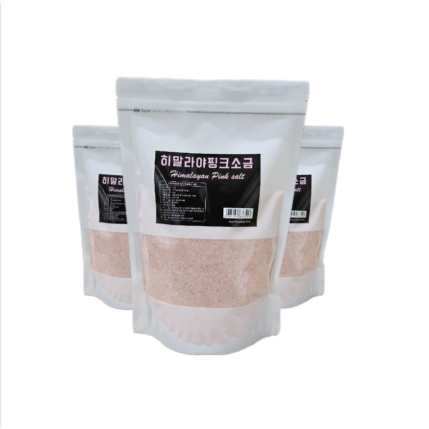 히말라야 핑크소금 1kg (가는소금) 암염 100% 미세플라스틱 걱정없는 건강한 소금 고급소금 미네랄소금, 1개, 1kg 4,720원