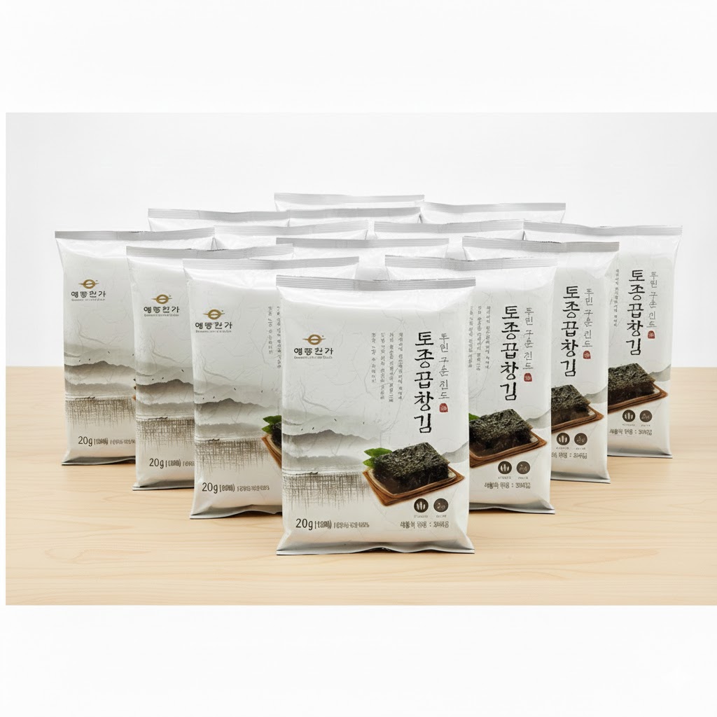 해동찬가 두번 구운 진도 토종 곱창김 10매 x 10봉, 20g, 13개 45,000원