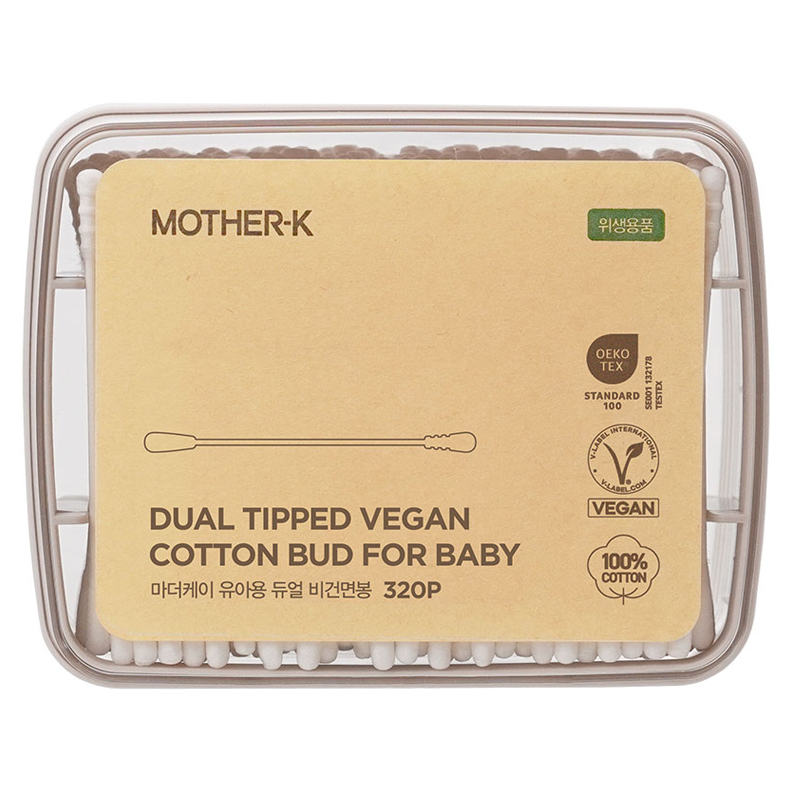 마더케이 유아용 듀얼 비건면봉, 320개입, 1개 7,050원