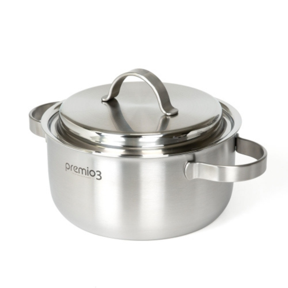키친아트 프리미오3 인덕션 통3중 스텐304 양수냄비20cm 40,900원