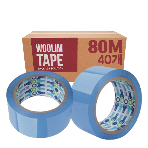 우림 박스테이프 컬러 중포장 80M 40개 택배 포장용 45,000원