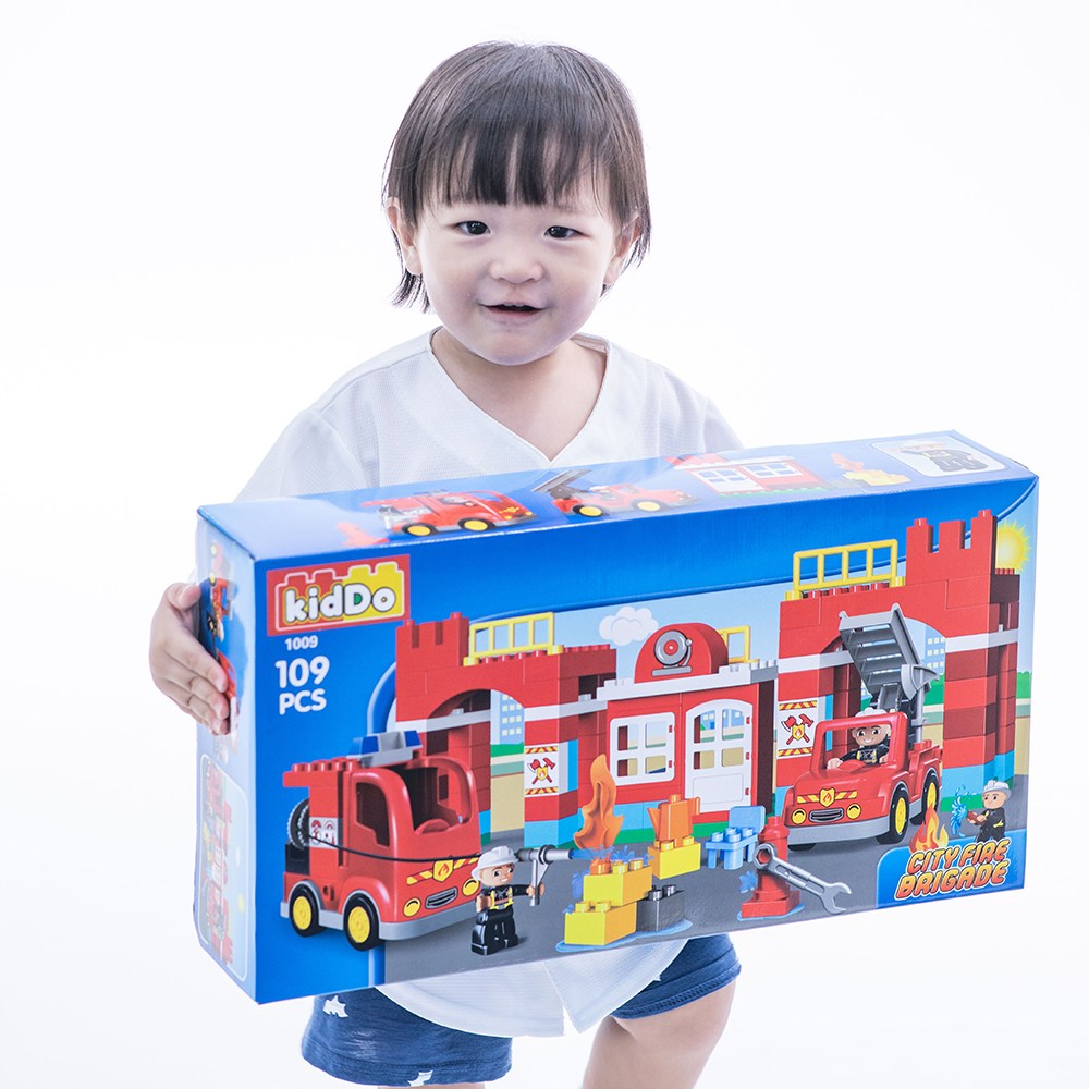 블록피아 키드두 블록 소방서 레고 듀플로 호환 유아 블럭, 1개 58,300원