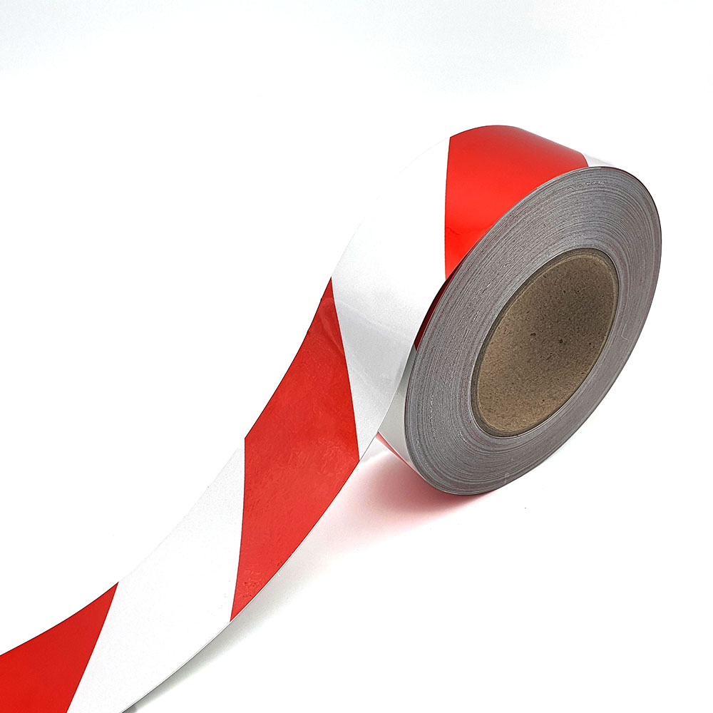 안전표시 일반 사선 반사테이프-백적 20cm x 45M1R 110,000원