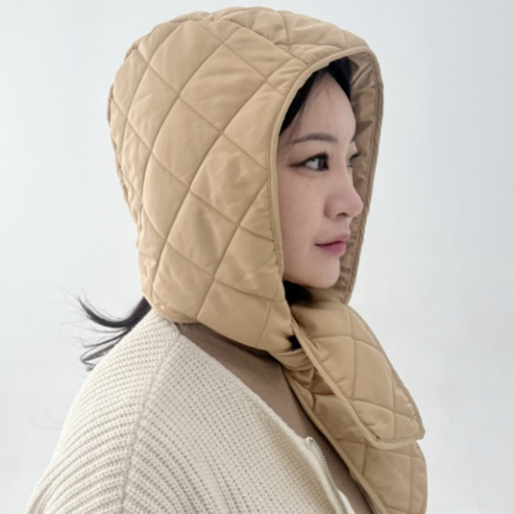 디베일 패딩 바라클라바 겨울 후드 넥워머, 1개, 진베이지 25,900원