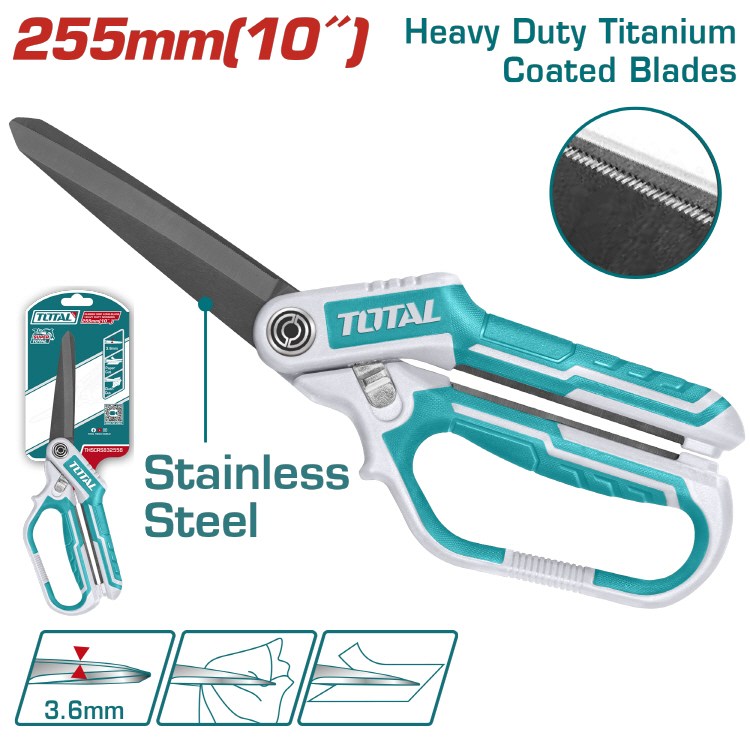 토탈 장날가위 255mm 10in THSCRS832558 18,500원