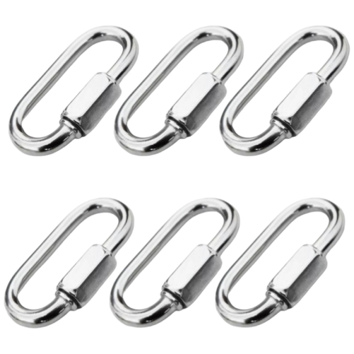 스텐 304 퀵링크 잠금 카라 비너 고리 등산 캠핑 텐트 9,500원