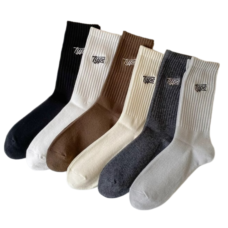 [6개1세트] 보리보리 남성용 무지 패션 중목 6결레 세트 양말 8,700원