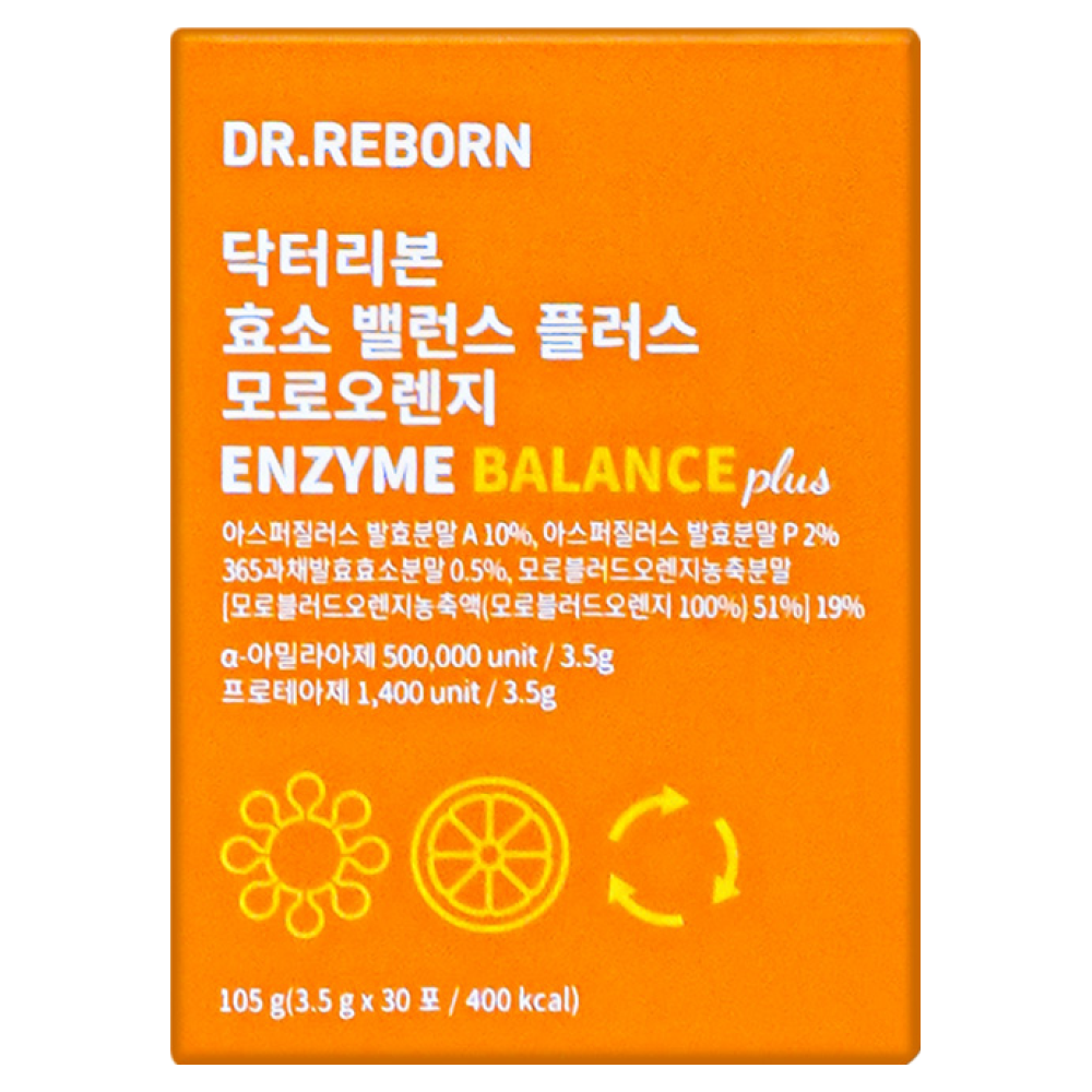 닥터리본 의사가만든 효소 밸런스 특허받은 글루텐 분해 유산균 함유 속 편안한 건강효소 글루텐 걱정 끝, 1박스, 30회분 17,470원