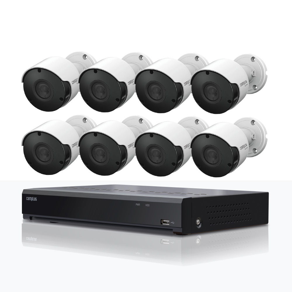 캠플러스 직접설치 CCTV 세트 보안카메라시스템 8채널 /8카메라 CT-5AB808-3T(DVR+카메라+케이블 일체 포함) 669,000원