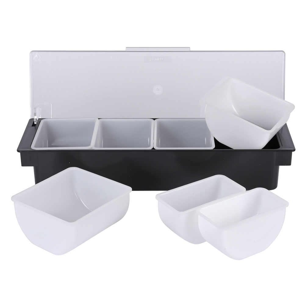 업소용 PC 플라스틱 사각 양념 재료 분류 보관 가니쉬 양념통 세트 16,000원