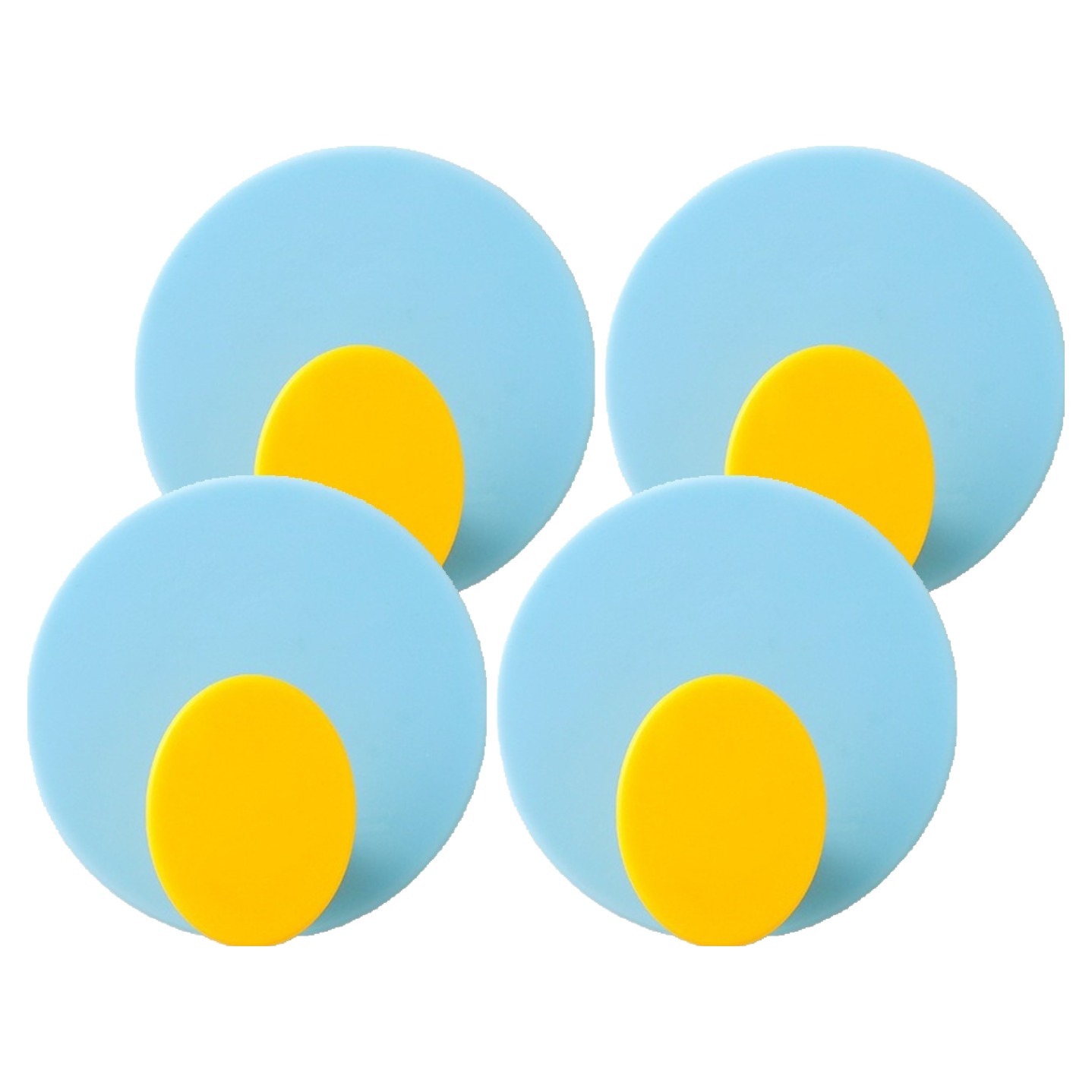 피어니스트 심플 컬러 접착식 무타공걸이, 스카이, 4개 7,700원