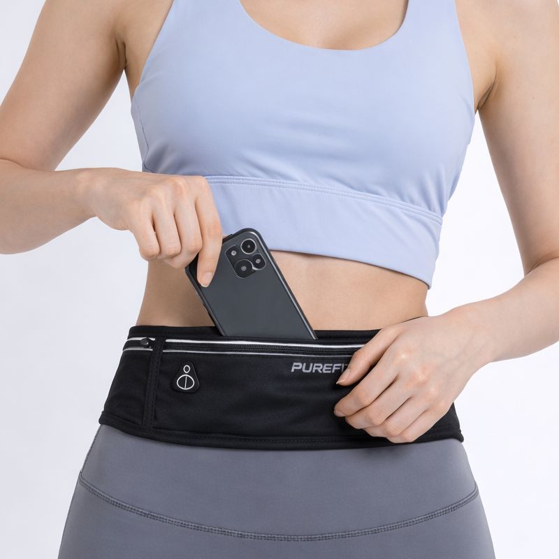 퓨어핏 러닝벨트 초경량 플립벨트 방수 힙색, 현재가 9,000원