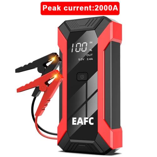 점프스타터 보조배터리, 충전기, 휘발유 부스터, 비상 장치, 2000A, 시동 EAFC 1200A 배터리 자동차 자동 12V 45,030원