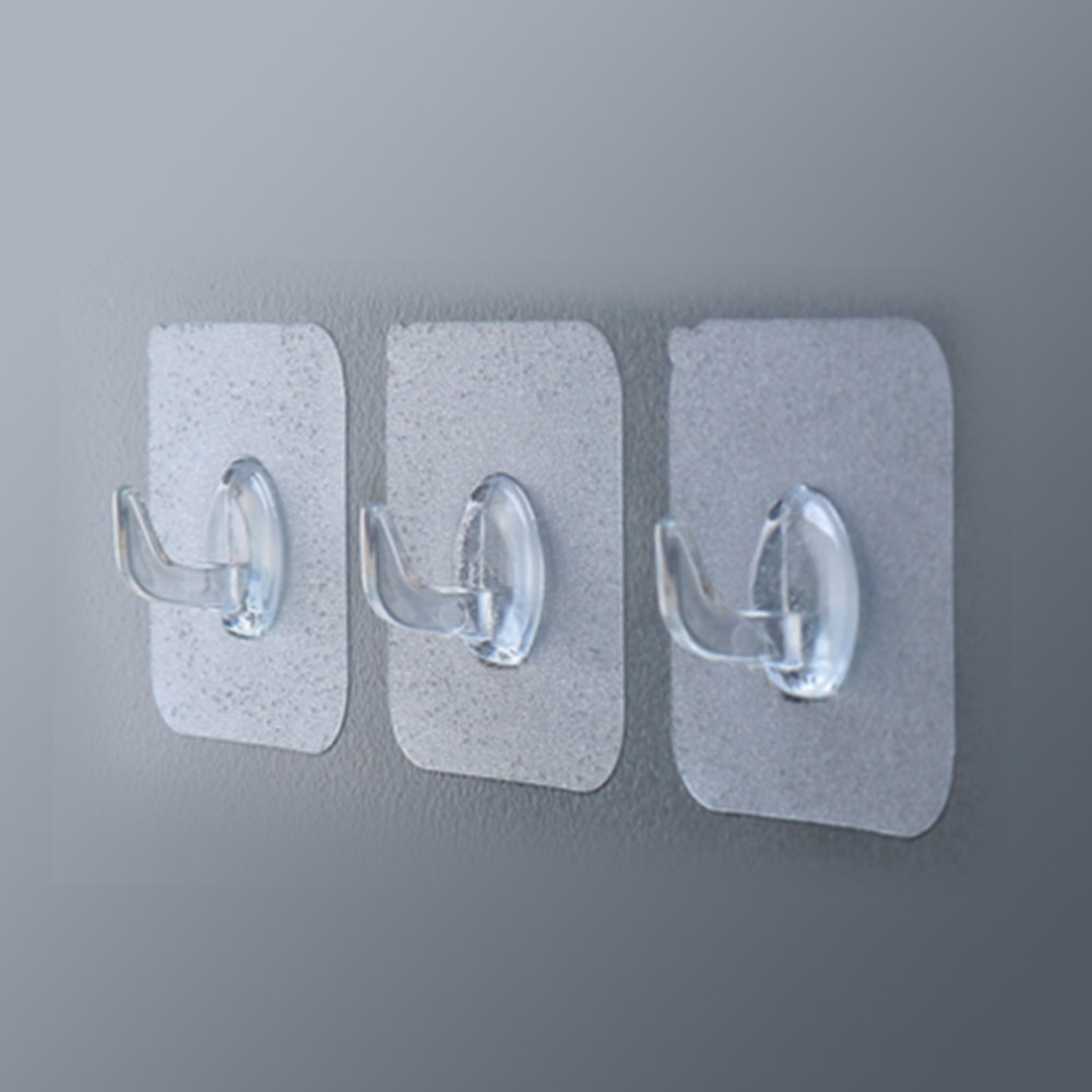 키친9단 초강력 다용도 무타공 접착식 반투명 매직 후크, 20개, 반투명 3,600원