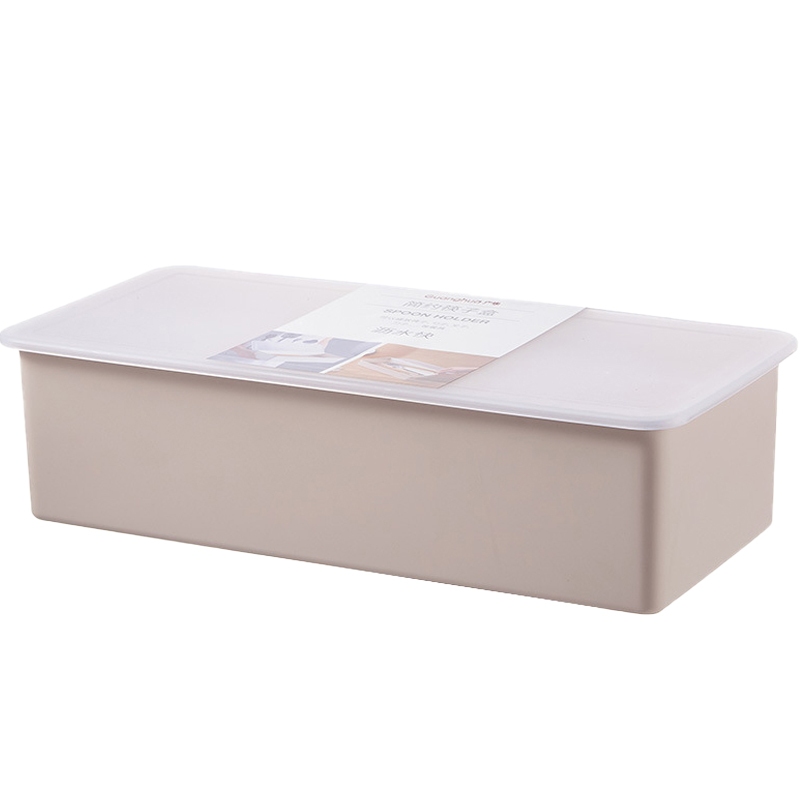 구디푸디 물빠짐 사각 뚜껑 심플 수저통 보관함 4,480원