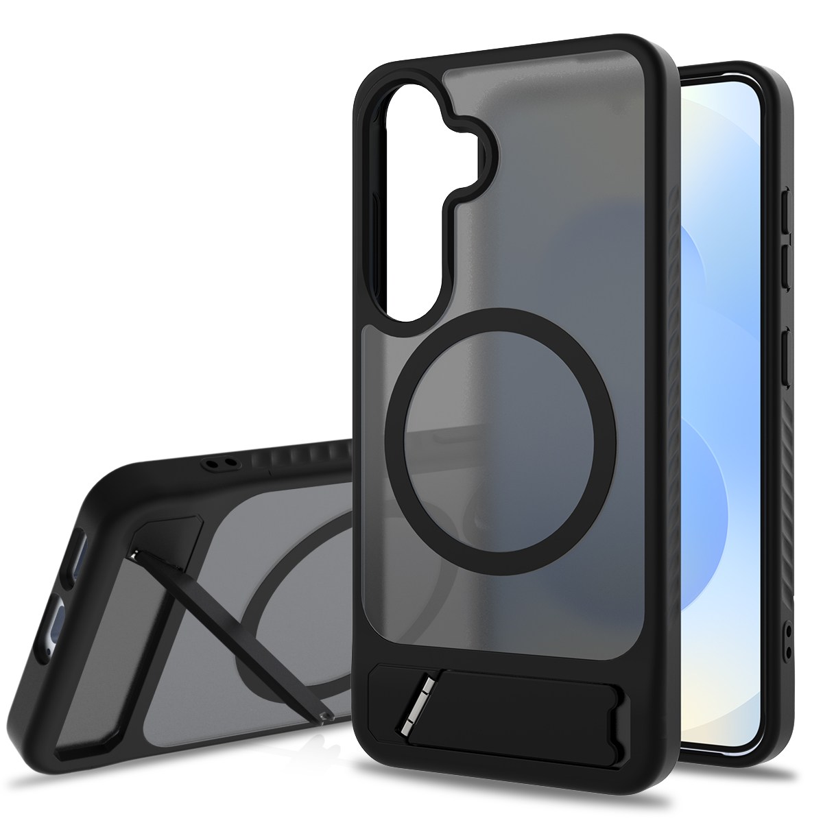 갤럭시 S25 S24 Fe Ultra Edge 울트라 호환 맥세이프 마그네틱 이지 스탠드 변색방지 핸드폰 케이스 19,800원