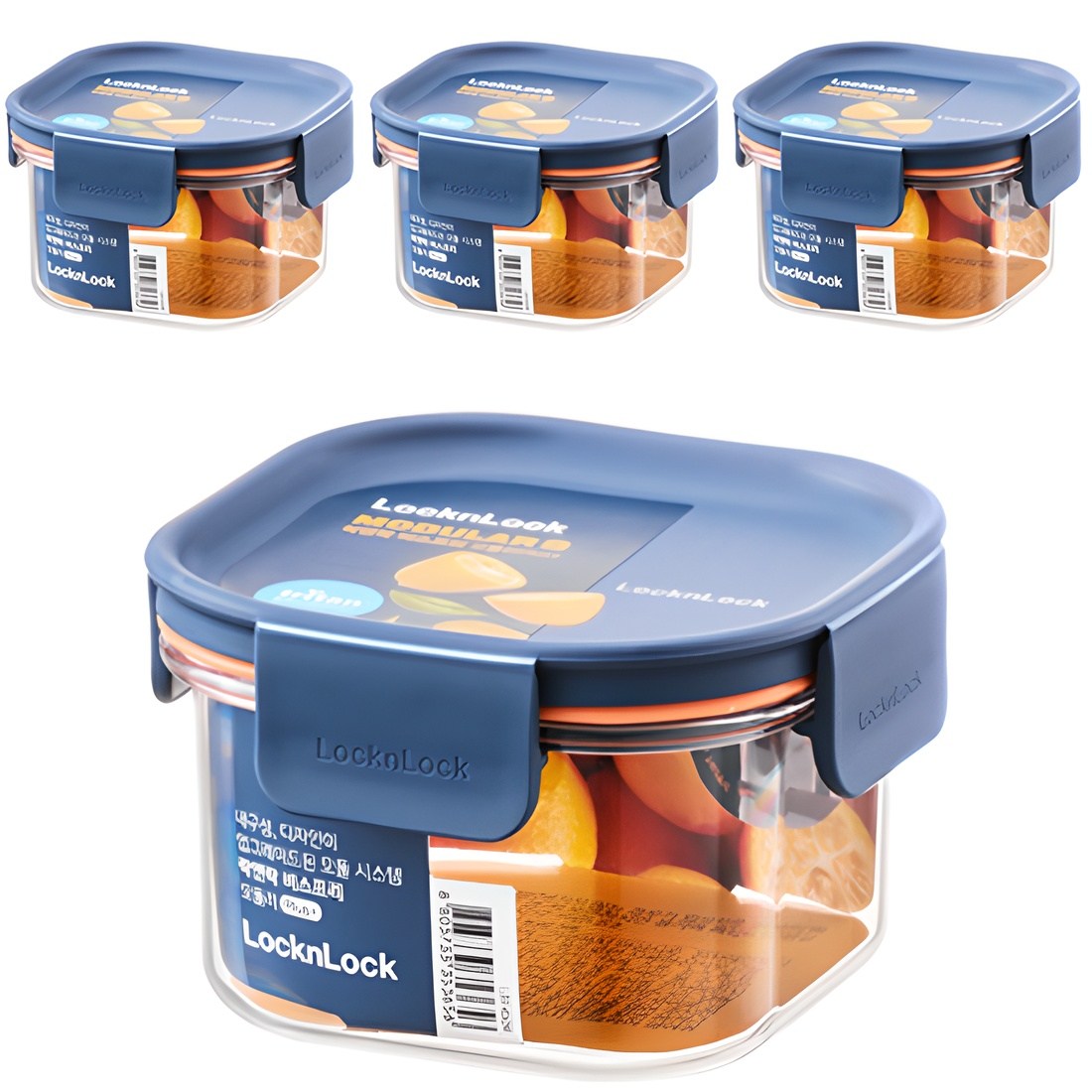 락앤락 비스프리 모듈러 플러스 정사각 밀폐용기 네이비 260ml 11,740원