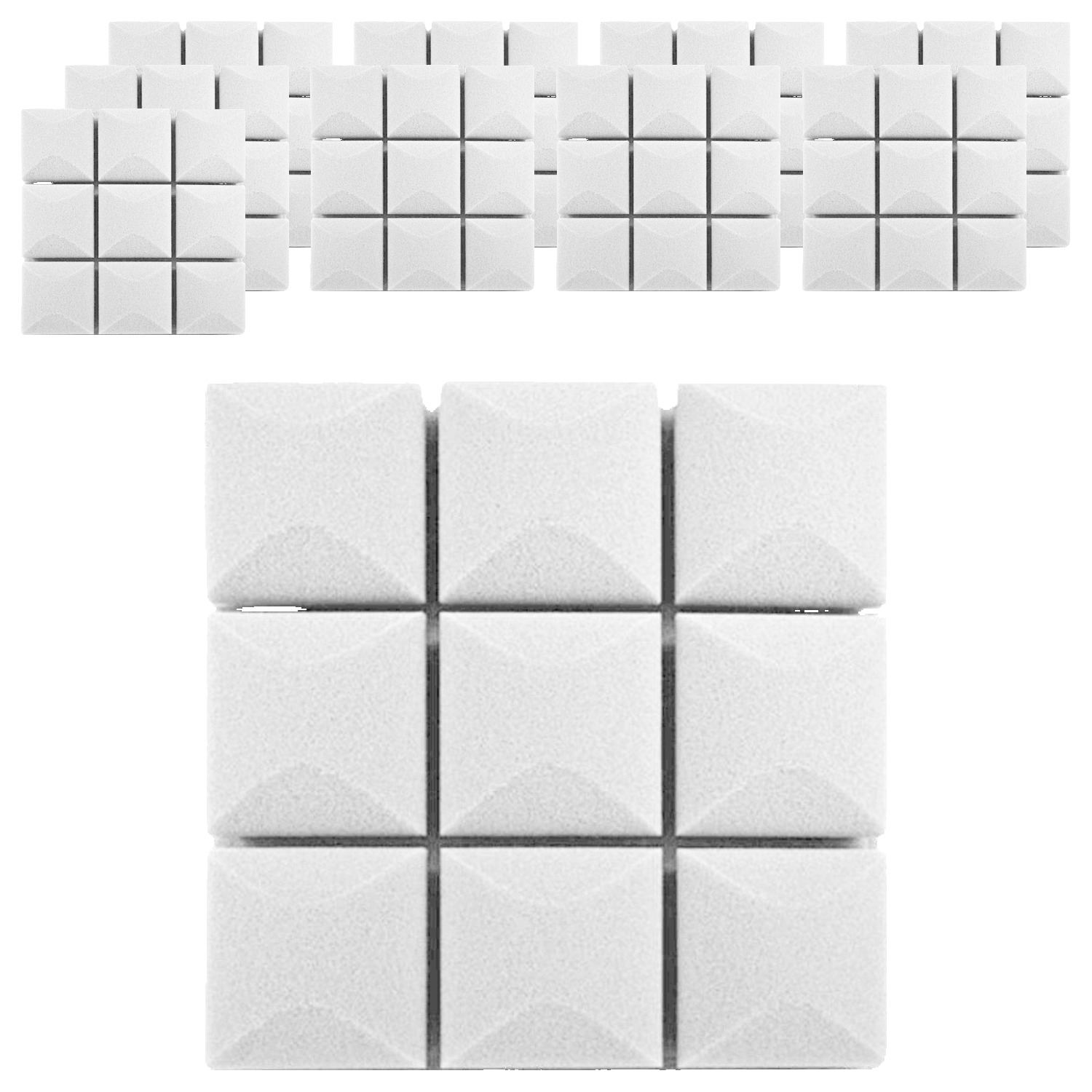 아느로 3D 큐브 고급 방음재 흡음재 30 x 30 x 5 cm, 화이트, 10개 75,000원