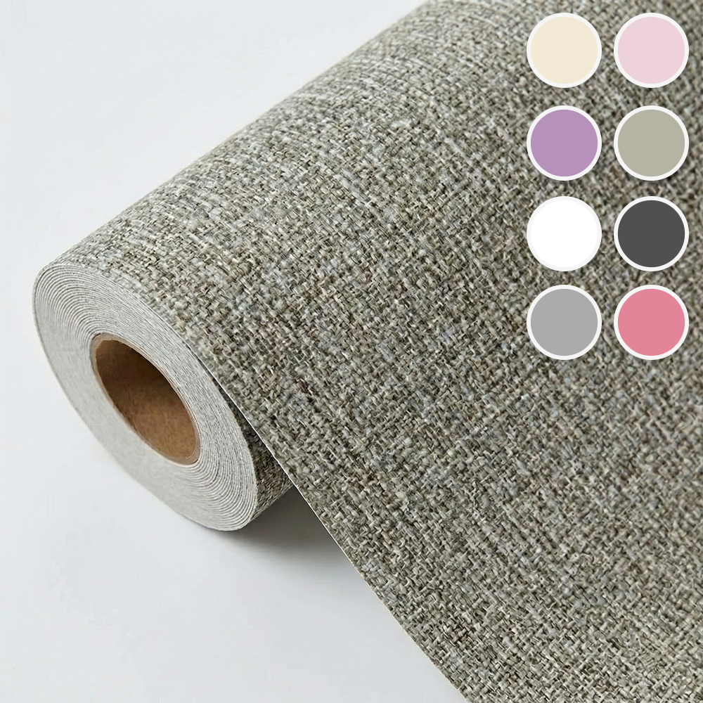 누가나 간편하게 풀없이 붙이는 벽지 인테리어 셀프도배 벽지 (가로 50cm x세로 2.8m), 린넨그레이 7,900원