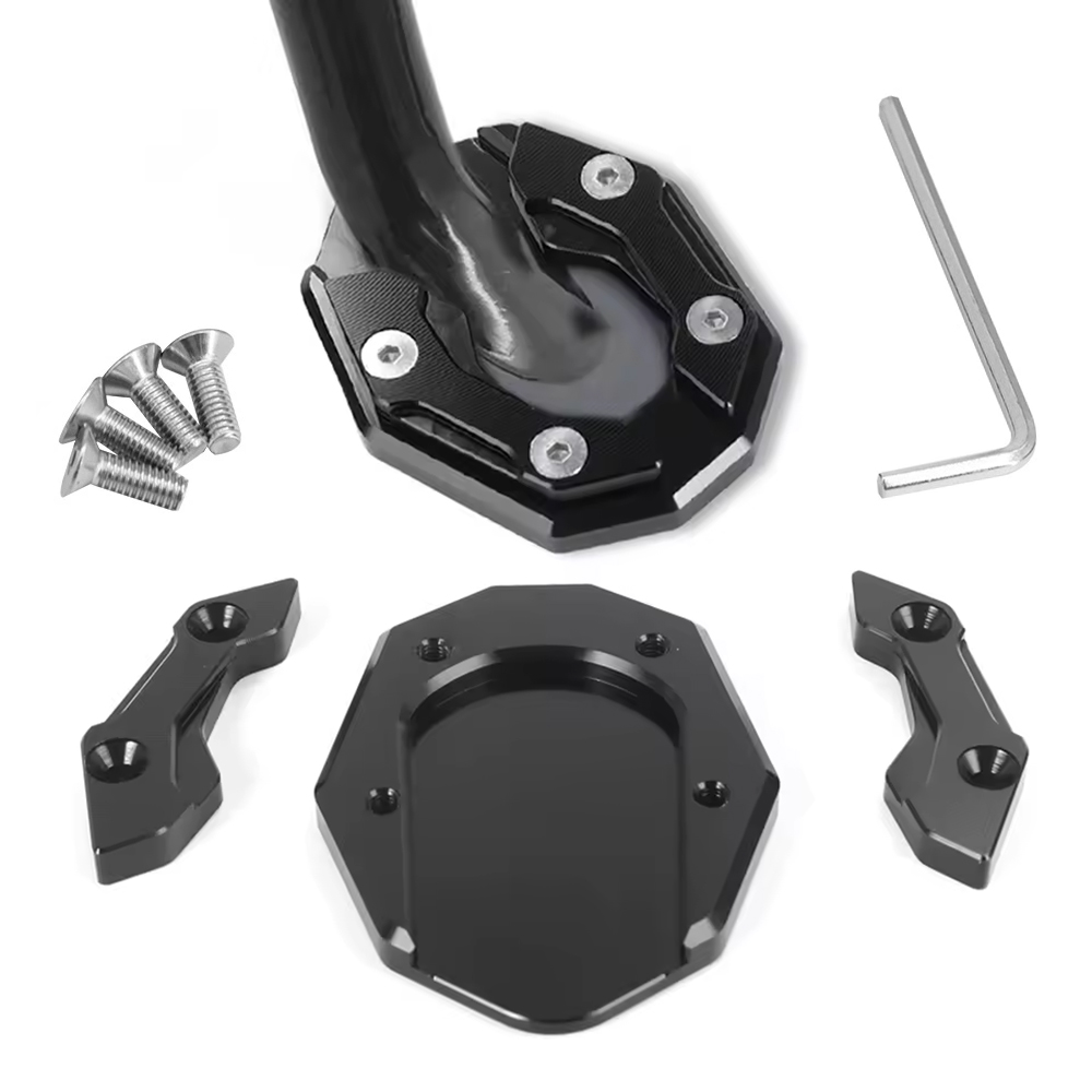 SEAMETAL 오토바이 발판지지대 알루미늄 합금 pcx 보조발판 사이드 스탠드 클립 바이크 발 받침대 확장, 블랙, 1개, C42967 4,990원