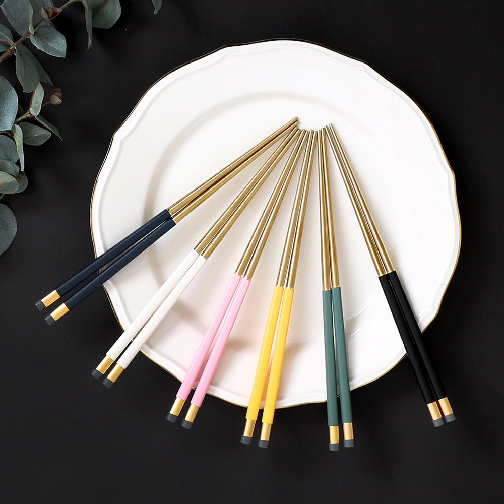 국산 에브리 티타늄 스텐304 투톤 골드 젓가락, 1개, 젓가락 1벌, 골드 블루 10,800원