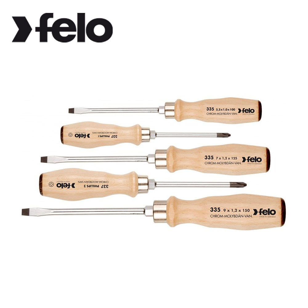 (펠로)독일산 다가네 나무손잡이 드라이버 세트 5P(335 951 98) 일자,십자드라이버세트 56,000원